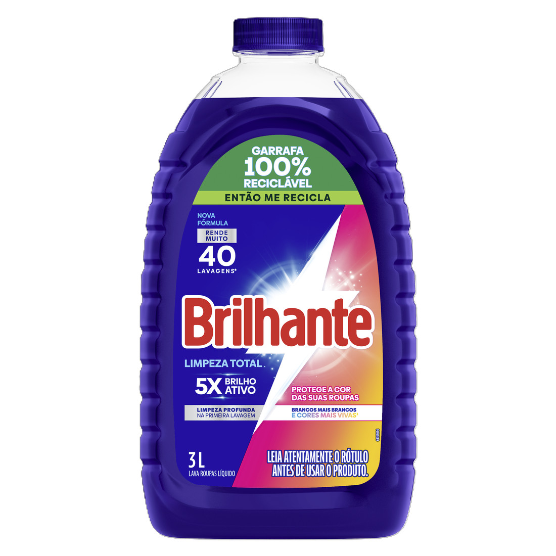 sabão líquido brilhante limpeza total