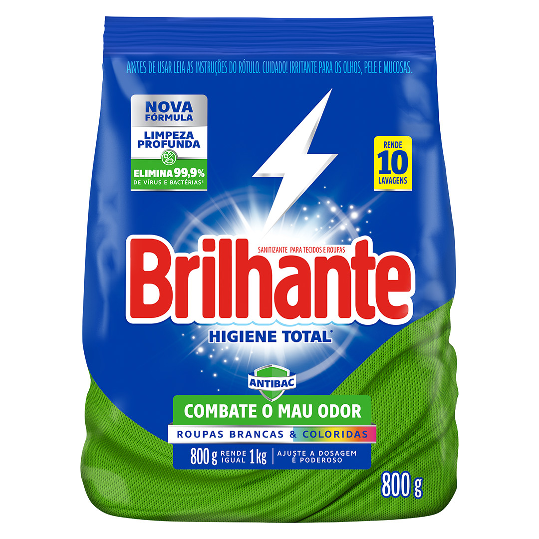 sanitizante brilhante higiene total