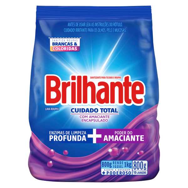 Brilhante Cuidado Total Sanitizante para tecidos e roupas packshot
