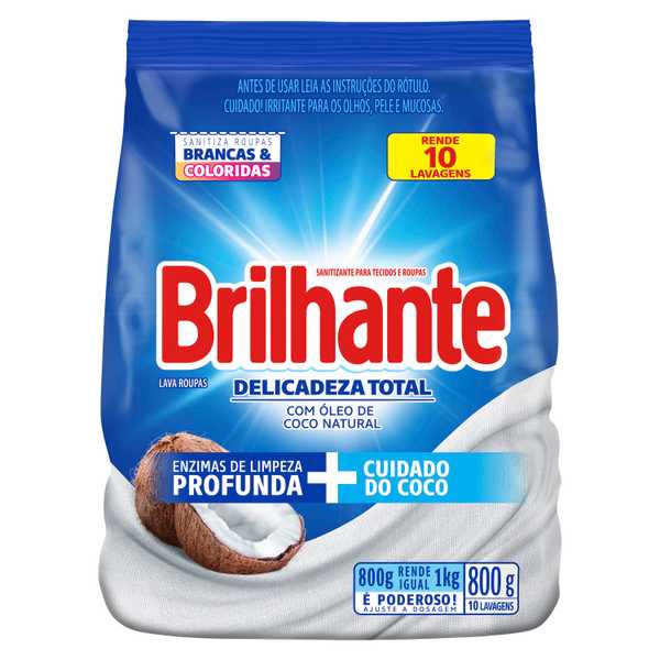Brilhante Delicadeza Total Sanitizante para tecidos e roupas packshot